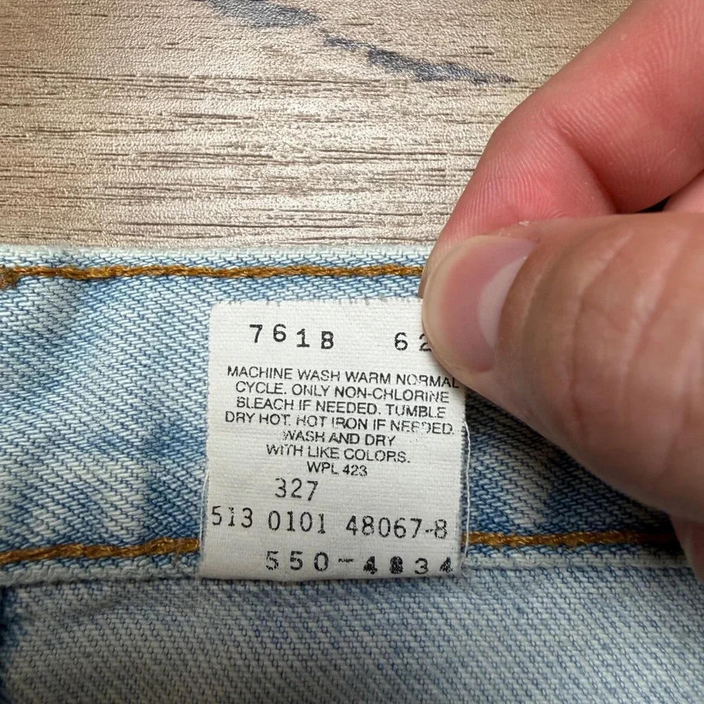 Vintage Levi's 550 Jean Shorts Mens 38 Blue Relaxed Fit Cut Off Made in USA